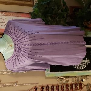 Bua/bua Purple Blouse Size Large